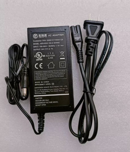 *Brand NEW*ADS-65HI-19A-2 24065E HOIOTO 24V 2.7A AC/DC Adapter Power Supply