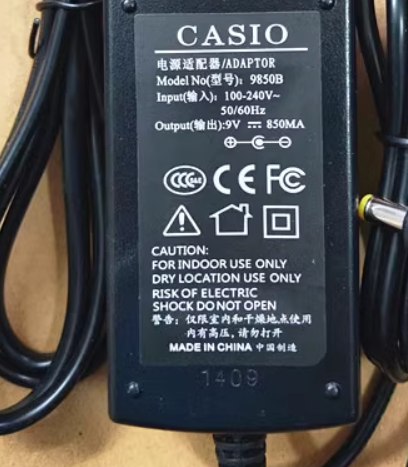 *Brand NEW* CASIO CTK-611 CTK615 CTK620L CTK630 9V 850MA AC Adapter Power Supply