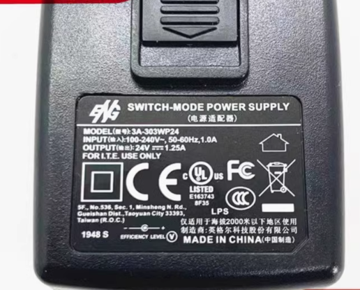 *Brand NEW*24V 1.25A AC ADAPTER ENG 3A-303WP24 Power Supply