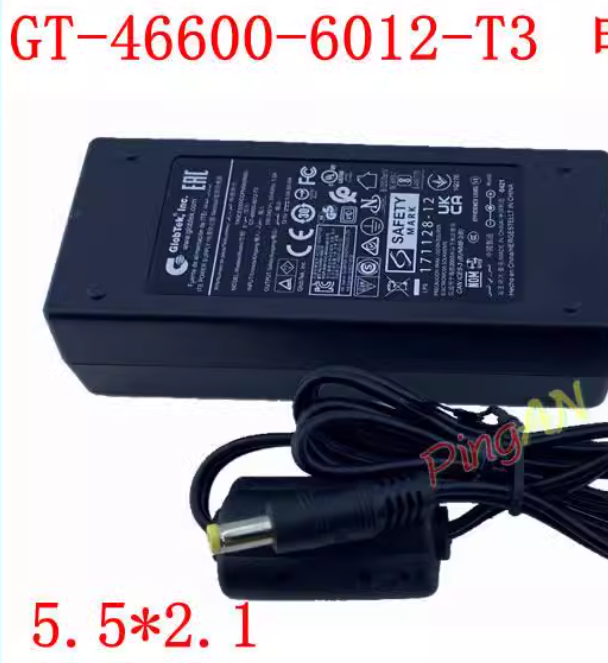 *Brand NEW*GlobTek Inc. GT-46600-6012-T3 12V 5A AC ADAPTER Power Supply