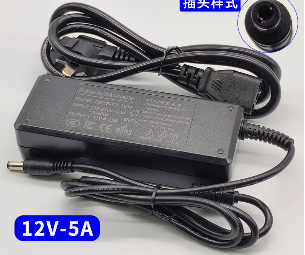 *Brand NEW*12V 5A AC/DC ADAPTER 0921F-120-5000 Power Supply - Click Image to Close