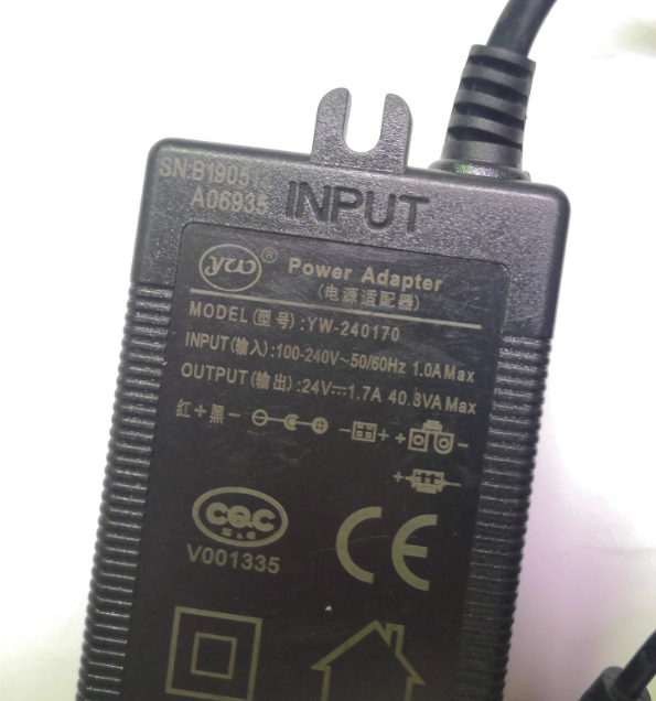 *Brand NEW*24V 1.7A AC/DC ADAPTER YW YW-240170 Power Supply