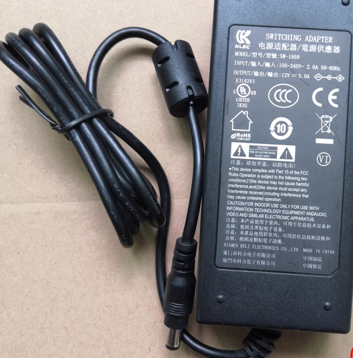 *Brand NEW*KLEC SW-0196 SW-1959 12V 2.5A AC/DC ADAPTER Power Supply