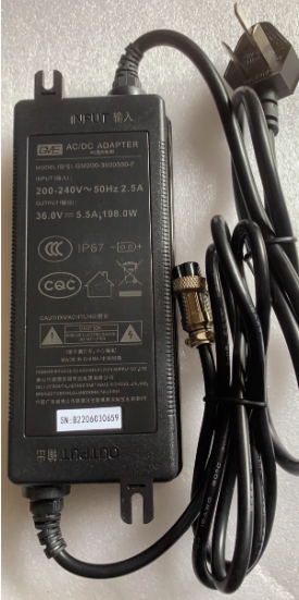 *Brand NEW*36.0V 5.5A 198.0W AC/DC ADAPTER GVE GM200-3600550-F PJ-2521 AR400-J3 Power Su