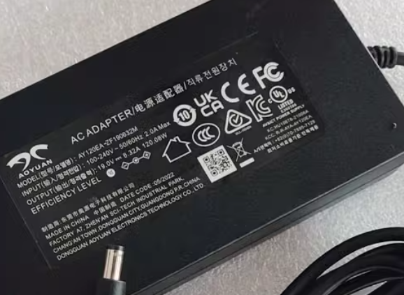 *Brand NEW*AY120EA-ZF190632M AOYUAN 19V 6.32A 120W AC/DC ADAPTER Power Supply - Click Image to Close