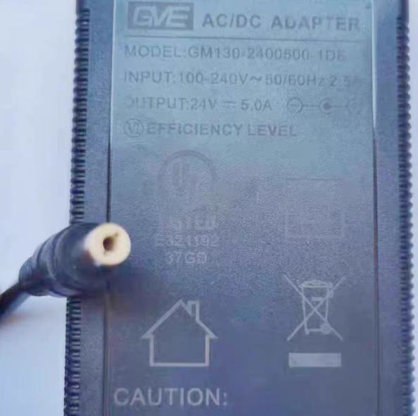 *Brand NEW*GVE GM130-2400500-D 24V 5A AC/DC ADAPTER Power Supply - Click Image to Close