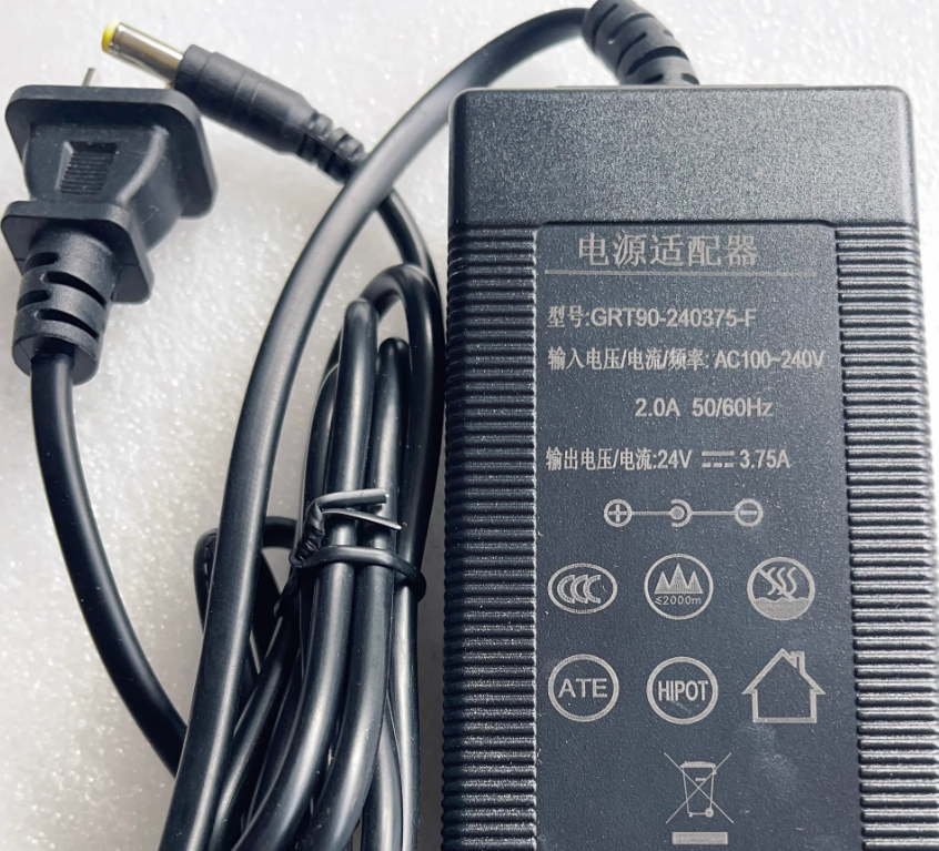 *Brand NEW*24V 3.75A AC/DC ADAPTER GRT-240375-F Power Supply - Click Image to Close