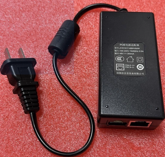 *Brand NEW*POE JYSY017-4800350WC 48V 350mA 0.35A AC/DC ADAPTER Power Supply