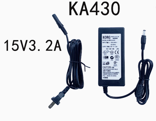 *Brand NEW*KORG KA430 15V 3.2A AC/DC Adapter Power Supply