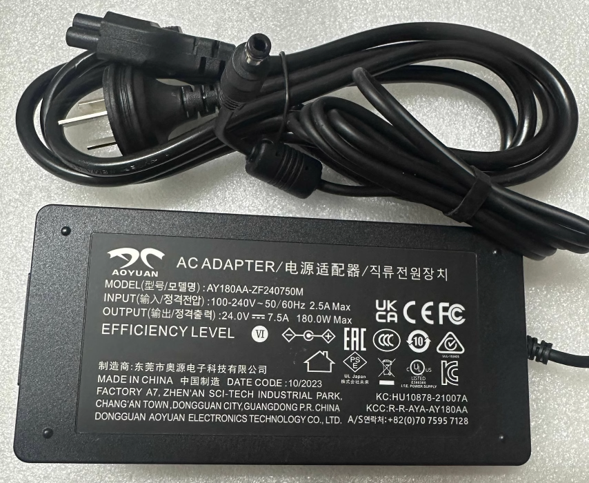 *Brand NEW*AOYUAN AY180AA-ZF240750M 24V 7.5A 180W AC ADAPTER POWER SUPPLY