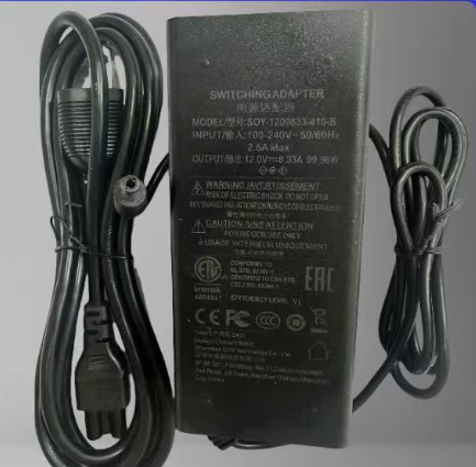 *Brand NEW*SOY-1200833410-B 12V 8.33A 100W AC/DC Adapter Power Supply