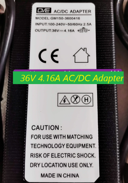 *Brand NEW*GVE GM150—3600416-D 36V 4.16A AC/DC Adapter Power Supply