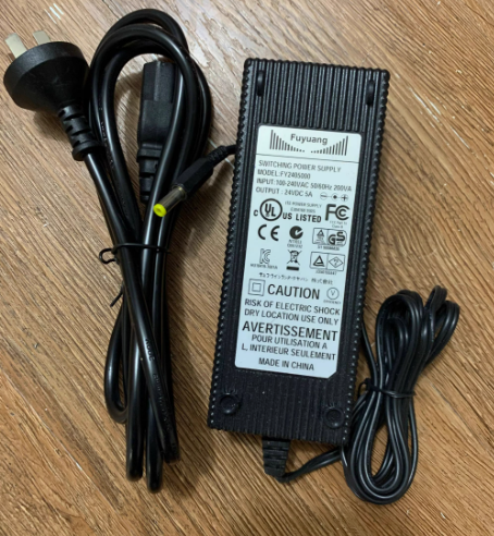 *Brand NEW*24VDC 5A AC/DC Adapter Fuyuang FY2405000 Power Supply