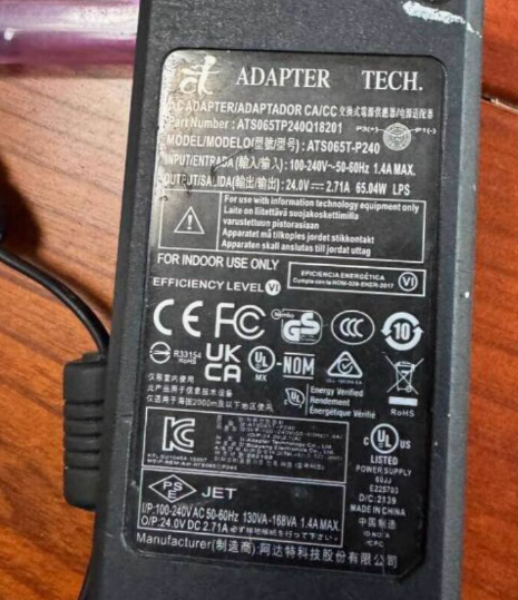 *Brand NEW*24V 2.71A AC/DC Adapter FARO ATS065-P241 LPS Power Supply