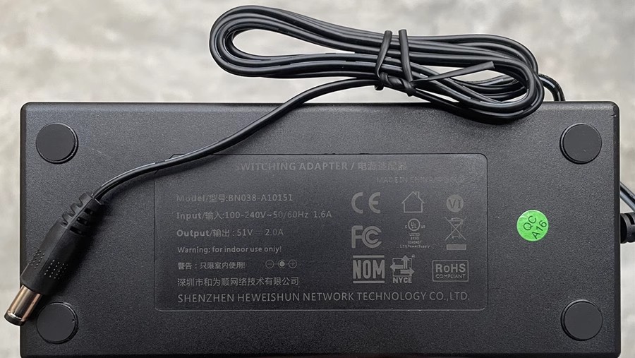 *Brand NEW*BN038-A10151 51V 2.0A AC ADAPTER Power Supply