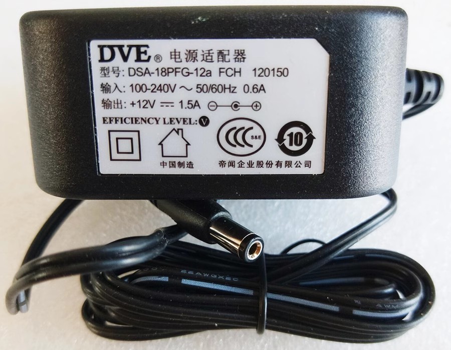 *Brand NEW*DVE DSA-18PFG-12a FCH 120150 12V 1.5A AC ADAPTER Power Supply