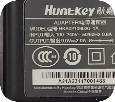 *Brand NEW*Original Huntkey 9V 2A 18W AC ADAPTER HKA02109020-1A Power Supply