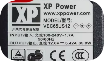 *Brand NEW*Original XP Power 12.0V 5.42A 65.0W AC ADAPTER VEC65US12 Power Supply