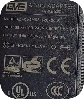 *Brand NEW*Original GVE 12V 7.0A AC ADAPTER GM95-120700-F Power Supply