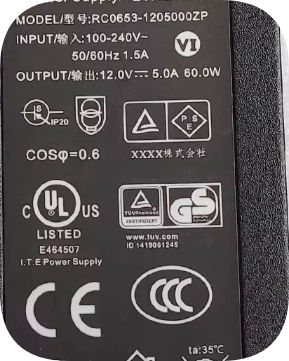 *Brand NEW*Original 12V 5A 60W AC ADAPTER RC0653-1205000ZP Power Supply