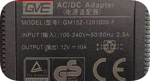 *Brand NEW*Original GVE 12V 10A AC ADAPTER GM152-1201000-F Power Supply