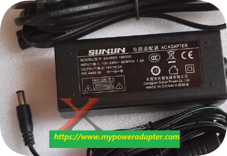 *Brand NEW*Original SUNUN SA48BD-150300 15V 3A AC Adapter Power Supply