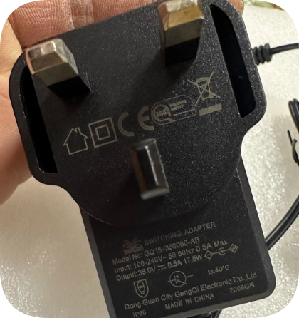 *Brand NEW*Robot Vacuum Cleaner DC35V0.5A Charger 35V500mA Power Cord GQ18-350050-AB