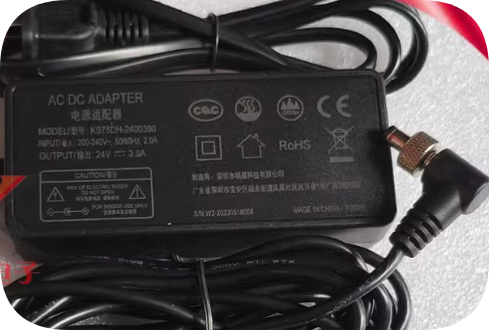 *Brand NEW* KS75DH-2400300 24V 3A power adapter round port 5.5*2.1 charging cable DC sup