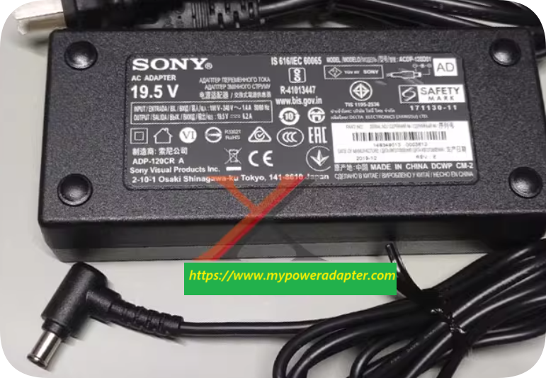 *Brand NEW*Sony 19.5V6.2A 120W power adapter ACDP-120D01 LCD TV SONY charging power cabl