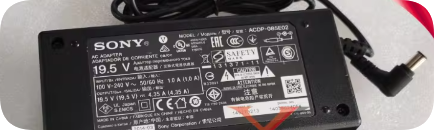 *Brand NEW* ACDP-085N02/N01/E02 Sony 19.5V 4.35A power adapter TV charging cable transfo