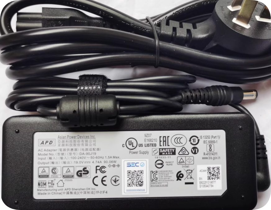 *Brand NEW*NSA4-Bay 16TB DA-90F19 19VDC 4.74A Seagate / ADP Storage Power Adapter Input