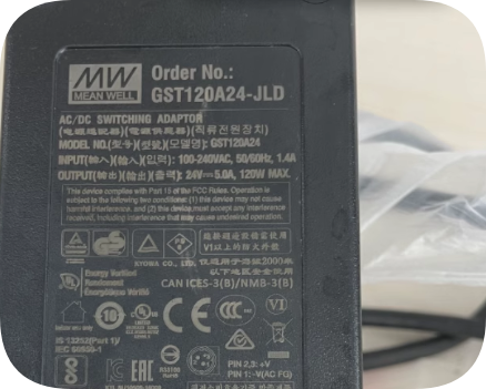 *Brand NEW*MEAN WELL 24V5A three-pin converter MEAN WELL MW charger GST120A24-JLD power