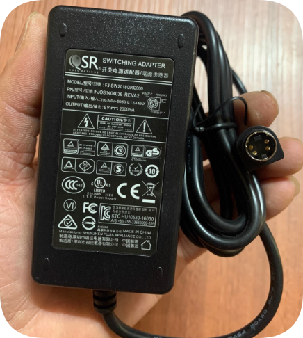 *Brand NEW*Medical instrument 9V2A power adapter S-terminal head ZH-27-000 charger cable