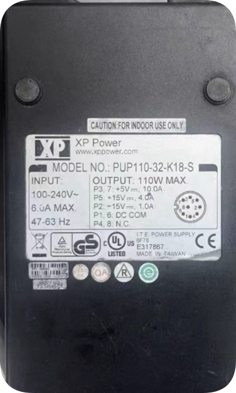 *Brand NEW*with a large round-type 8-pin cable set XP power supply PUP110-32-K18-S P3.7