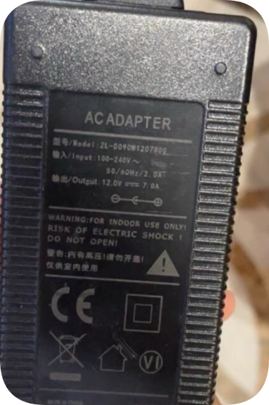 *Brand NEW*ZL-D090W1207000 power adapter 12V7.0A laptop power supply DC907000 charger 84