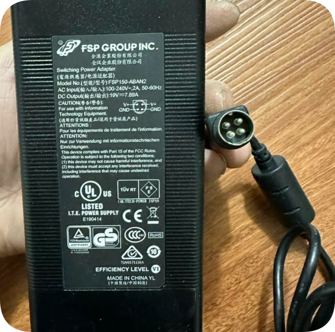 *Brand NEW*LASAIR 5100 power adapter cable (PEAD150C-13-12, 4-pin, 19.0V, 7.89A)EDAC pow