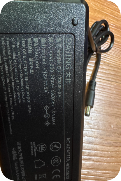 *Brand NEW*Dajing DJ-120500-SA DJ-U60S-12 ADP-60E2 charger 12V 5A 60W power adapter