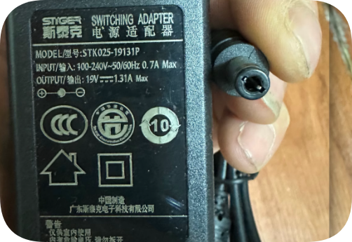 *Brand NEW*STK025-19131P 19V 1.31A power adapter round port 5.5*2.5mm transformer DC 19V