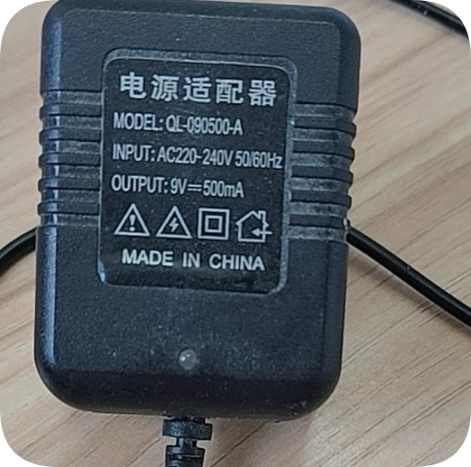 *Brand NEW*9V500mA round port QL-090500-A charger Applicable to Shanghai Qinghai electro