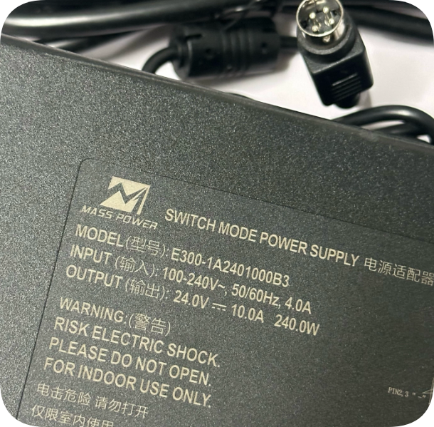 *Brand NEW*E300-1A2401000B3 MASS POWER / Maisipu 24V10A240W four-pin plug power adapter