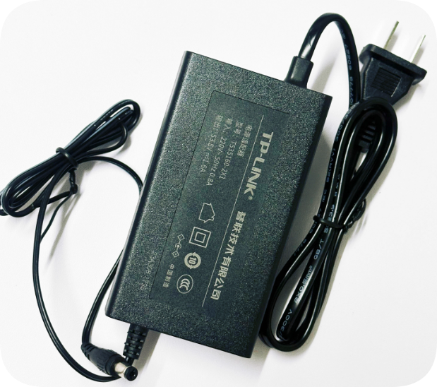 *Brand NEW*T535160-2X1 TP-LINK 53.5V1.6A Dual-Line Round Port POE Switch Power Adapter