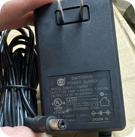 *Brand NEW*S050FU1200400 Charging Cable DC 12V 4000mA Transformer 12V 4A 48W Trimble Pow