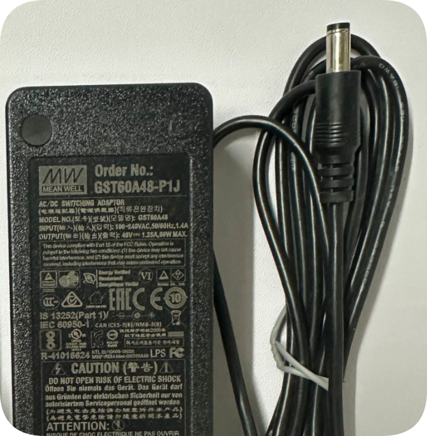 *Brand NEW*GST60A48 Round Port 5.5*2.1 MEAN WELL GST60A48-P1J 48V 1.25A 60W Power Adapte