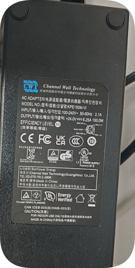 *Brand NEW*CWT Qiaowei 24V 6.25A Four-Needle Cell Counter Power Adapter Cable KPE150M-VI