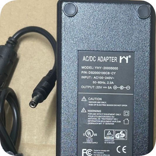 *Brand NEW*YHY-20005000 Power Adapter Round Port 5.5*2.1mm Charger Transformer Cable Sta