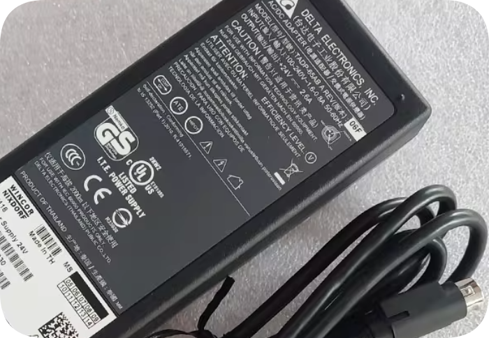 *Brand NEW*Delta TADP-65AB A 3-pin 3-core Plug Printer Charging Cable Transformer 24V 2.