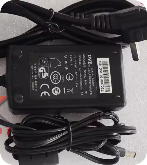 *Brand NEW*DVE 48V 0.83A Power Adapter DSA-0421S-50140 Charging Cable POE Transformer DC
