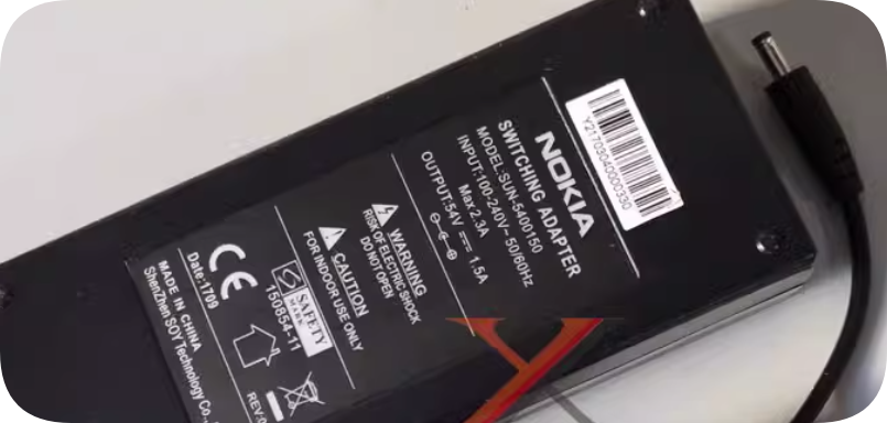 *Brand NEW* NOKIA SUN-5400150 small plug transformer 54V 1.5A power adapter cable