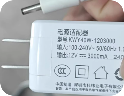 *Brand NEW*12V 3000mA charger small port Original KWY40W-1203000 laptop power adapter