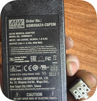 *Brand NEW*Mean Well 24V 3.75A GSM90A24-C6PEM Power Adapter 6-pin 6-hole Charger Cable T